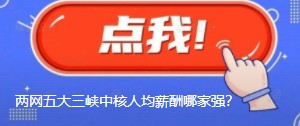 國網(wǎng)南網(wǎng)華能大唐國家能源三峽中核人均薪酬哪家強(qiáng)？