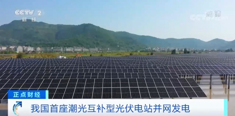 年均發(fā)電量超1億度！央視財經(jīng)重點關注我國“首座”潮光互補型光伏電站