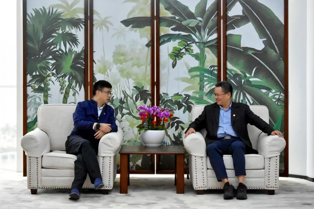 國(guó)電投海南公司黨委副書記、總經(jīng)理劉波濤拜訪大唐海南公司黨委書記、董事長(zhǎng)王俊啟